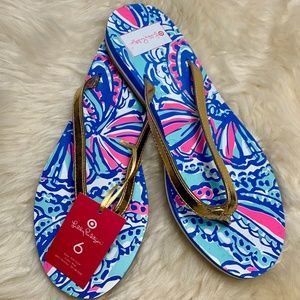 Lilly Pulitzer for Target Flip Flops NWT
